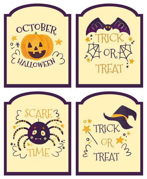 Free Halloween Labels Printable