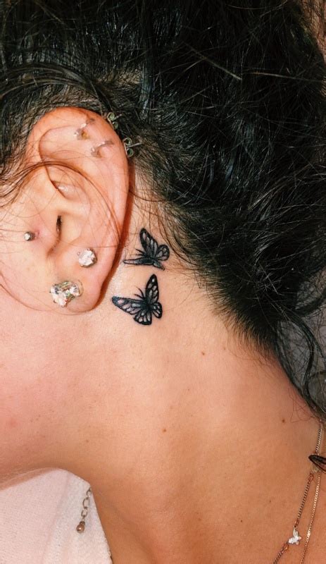 If you are looking for a medium or big butterfly tattoo designs then you can get them on back, chest, thigh, leg. Aesthetic Small Vsco Tattoos - Best Tattoo Ideas