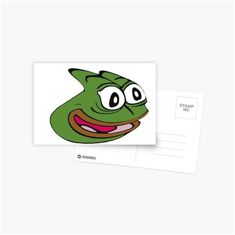 Pepega Twitch Emote Pepega Clap Postcard By Littlepeepo Redbubble