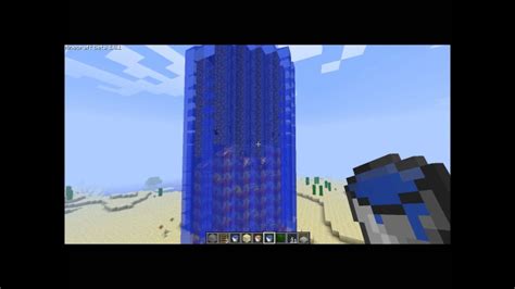 Minecraft Making A Tower From Lava And Water Youtube