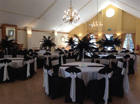 To make a table, gather some skids if you have a bunch of chairs in the garage that never get used, spraypaint them for interest. Black chair cover with white satin sash (With images ...