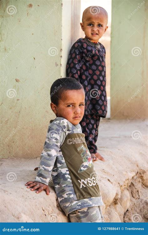 Afghanistan Refugee Camp Children In The North West Editorial Photo