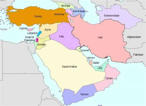 29 Political Map Of Southwest Asia Online Map Around The World