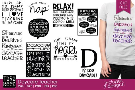 Daycare Teacher Daycare Svg And Cut Files For Crafters 270670 Cut