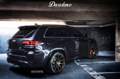 Black Jeep Grand Cherokee Stylish Monster Dressed In Aftermarket Parts