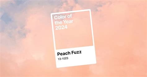 The Pantone Color Of The Year 2024 Peach Fuzz Design