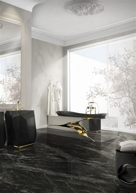 Outstanding Top 10 Black Luxury Bathroom Design Ideas Contemporary