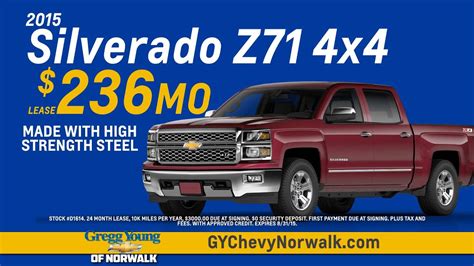 Gregg Young Chevrolet Norwalk Lease Offers Youtube