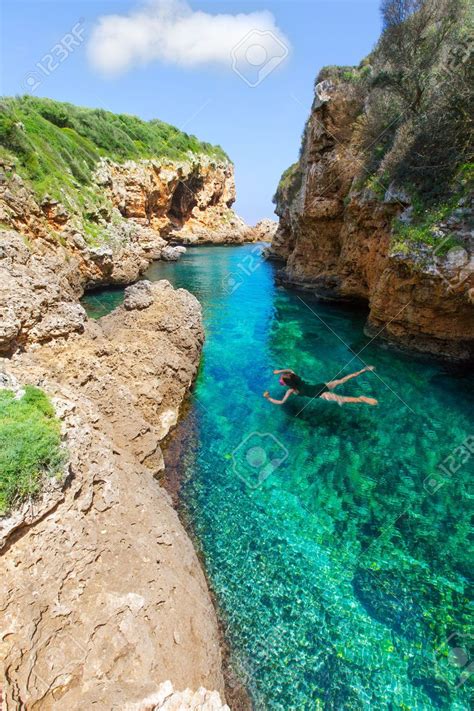 The balearic islands are an archipelago of islands in spain in the western mediterranean sea, near the eastern coast of the iberian peninsula. Stock Photo | Balearic islands, Menorca, Spain travel