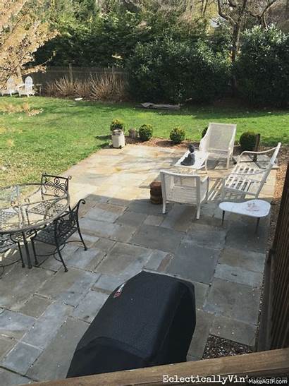 Patio Makeover Before Backyard Outdoor Eclecticallyvintage Oasis