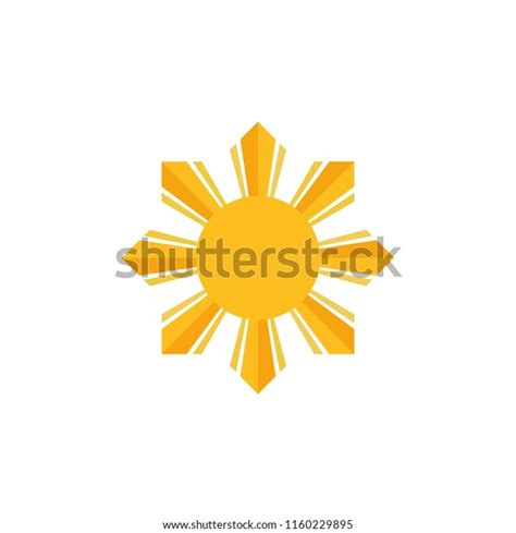 Philippine Flag Sun Vector Stock Vector Royalty Free 1160229895