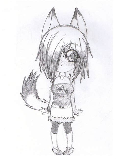 Wolf Girl Drawing At Explore Collection Of Wolf