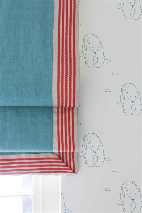 Our latest texco fabrics showcase official disney pixar shop our full collection of roman blinds for kids here. Stripe Trim on Roman Shade | Window treatments, Roman ...