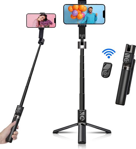 Selfie Stick Handy Stativ für Smartphone ASHINER 100cm Tragbares und
