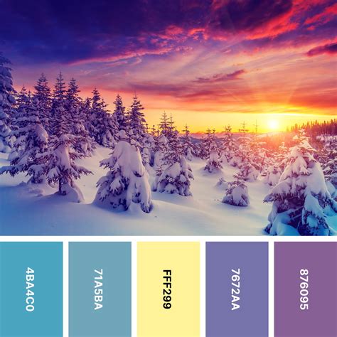 31 Winter Color Palettes For Frosty Designs Color Meanings