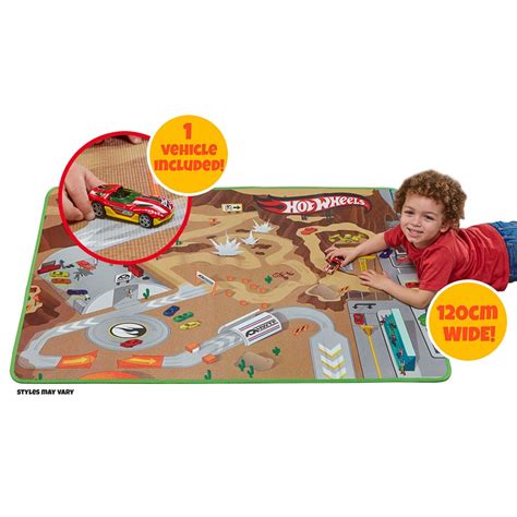 It's the perfect finishing touch to your child's bedroom or playroom. Hot Wheels Play Mat and Vehicle | Toys - B&M