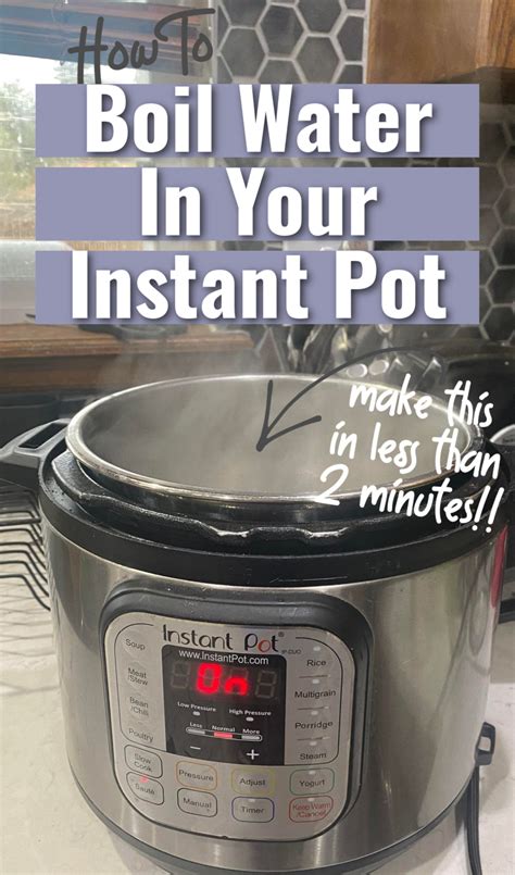How To Boil Water In An Instant Pot In Two Minutes Whats In The Pot