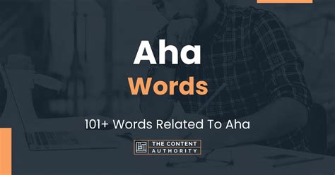 Aha Words 101 Words Related To Aha