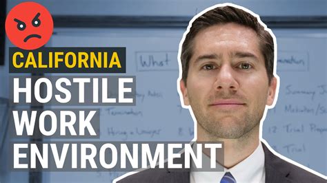 How To Prove Hostile Work Environment In California What Constitutes