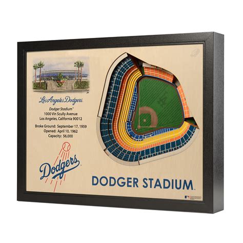 Los Angeles Dodgers Dodger Stadium Wall Art 5 Layer You The Fan