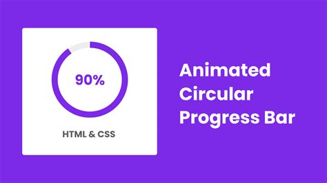 Create Circular Progress Bar In Html Css Javascript
