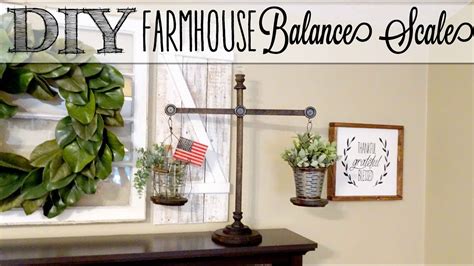 There's a myriad of obstacles to run into while cooking, whether it's lack of counter space, missing ingredients or an overabundance of condiments crowding. DIY Farmhouse Balance Scale - YouTube