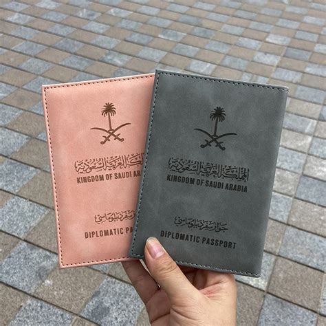 Diplomatic Saudi Arabia Passport Cover Travel Women Pu Leather Covers For Passports Fashion Case