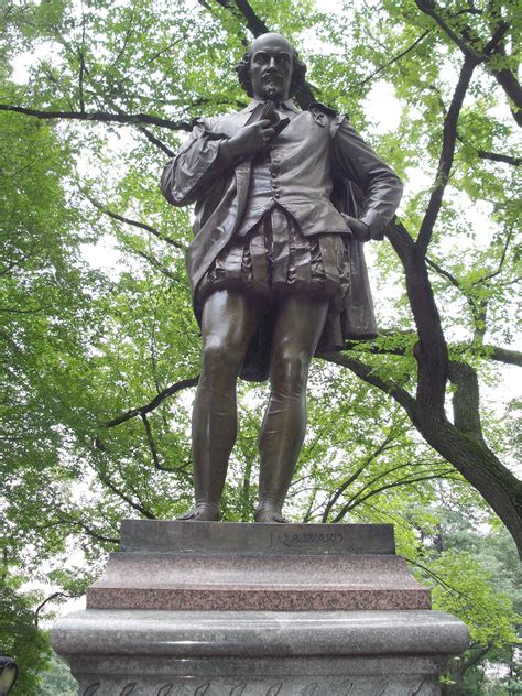 William Shakespeare Central Park Statue Statue Fountain Landmark