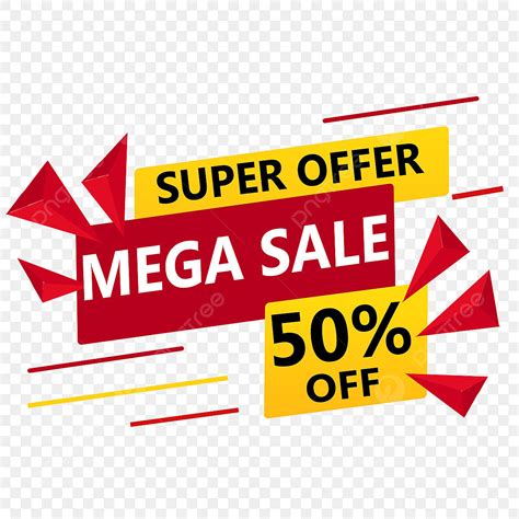 Sale Discount Clipart Hd Png Mega Sale Discount Offer Banner Vector