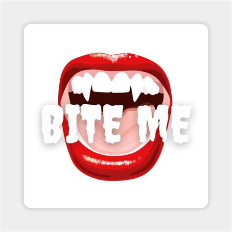 Bite Me Book Swag Magnet Teepublic