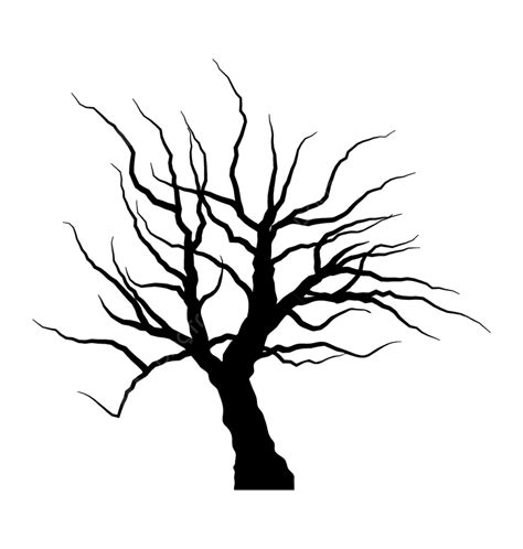 Tree Without Leaves Silhouette Png Images Illustration Sketch Of Dead
