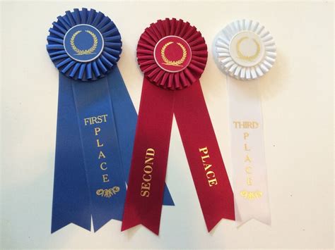 Award Rosettes 1st 2nd 3rd Peoples Choice Etsy