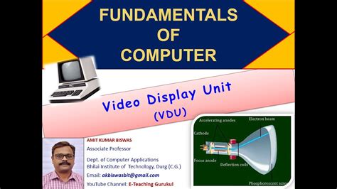 Visual Display Unit Vdu Vdu In Computer In Hindi Computer