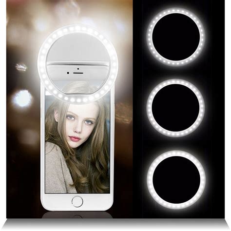 Portable Flash Camera Phone Photography Ring Light Enhancing Photography Rechargeable Selfie Led