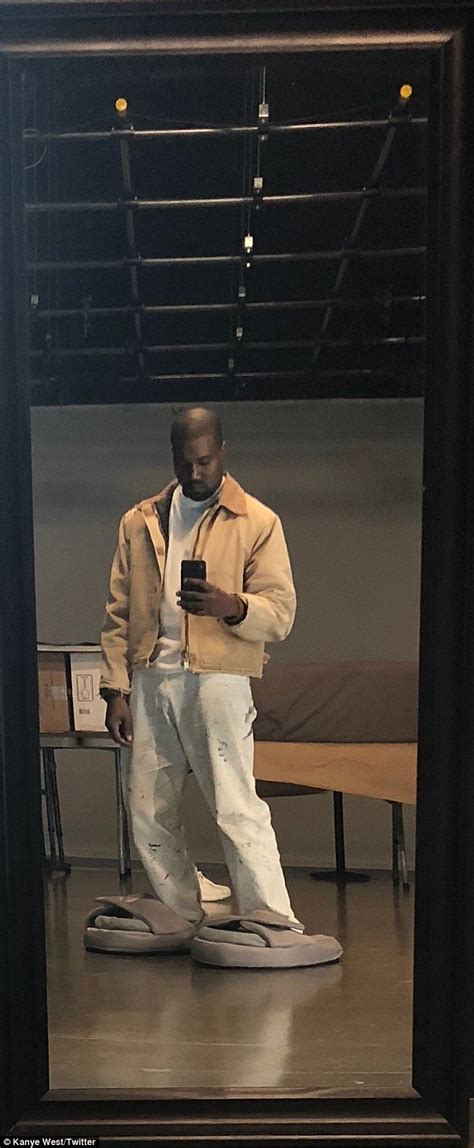Kanye West Posts Hilarious Photo Of His Giant Sandals Just Days After