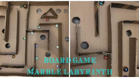 Diy Board Game Marble Labyrinth From Cardboardhow To Play Amazing Game