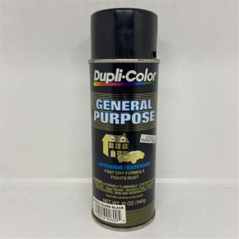 Vintage 1995 Dupli Color Gloss Black Da1600 Spray Paint Can Ebay