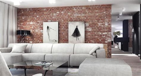38 Beautiful Living Rooms With Exposed Brick Walls