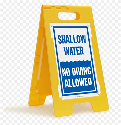 Shallow Water No Diving Allowed Caution Floor Sign Jim Beam Ads Fence