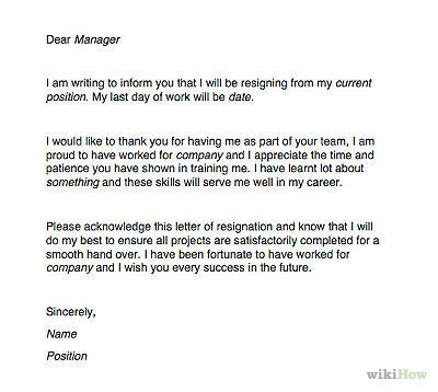 resignation letter format nz google search job