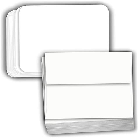 Hamilco White Cardstock Thick Paper Blank Index Flash Note And Post