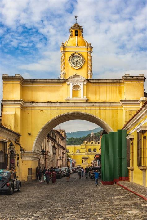 Arch In Guatemala City Stock Photo Image Of City Clock 8224202