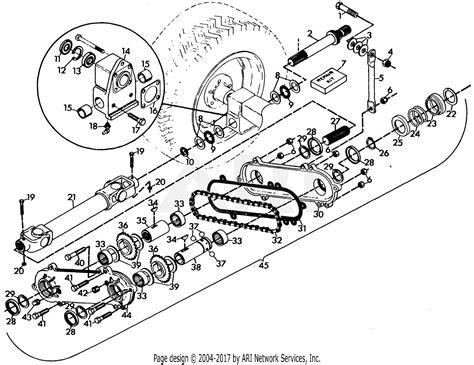 Gravely 42158 Rear Pto 4 Wheel Tractor Parts Diagram For Rear Pto