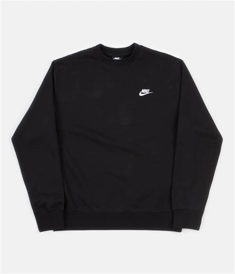 Nike Club Crewneck Sweatshirt Black White Always In Colour