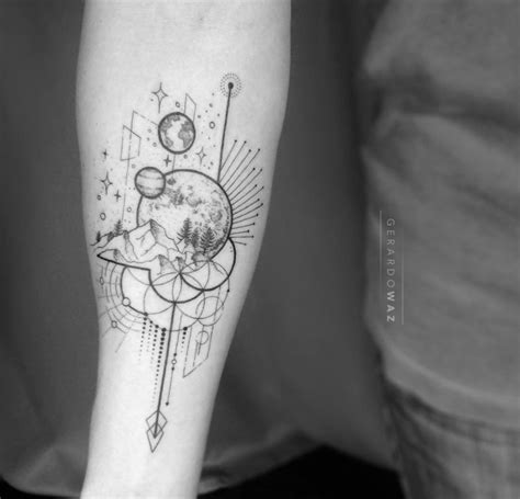 Geometric Tattoo Design Geometrictattoos Cosmic Tattoo Geometric