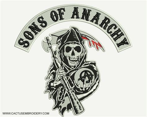 Sons Of Anarchy Machine Embroidery Design