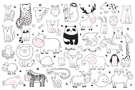 Animal Line Drawings Svg Draw It Out