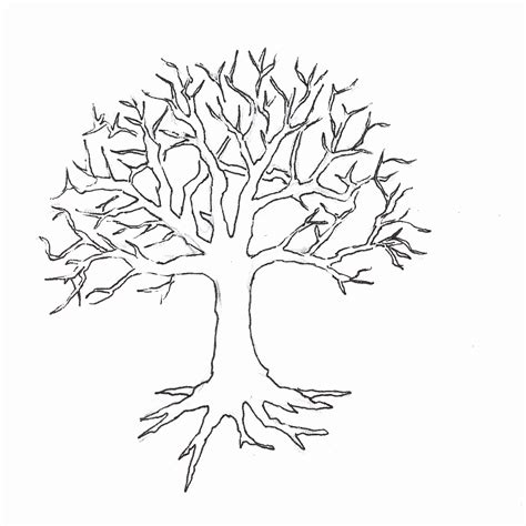 Tree With Branches Coloring Page Page For Kids And Coloring Home