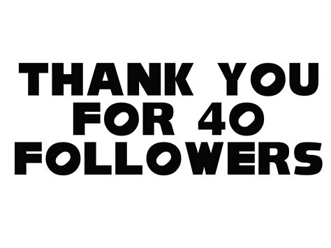 Jcwstudios On Twitter Thank You Guys For 40 Followers And Thank You