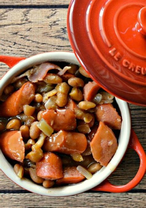 Continue to cook until all the ingredients are to temp. Bacon, Hot Dogs & Beans Chili | Recipe | Hot dog stew ...
